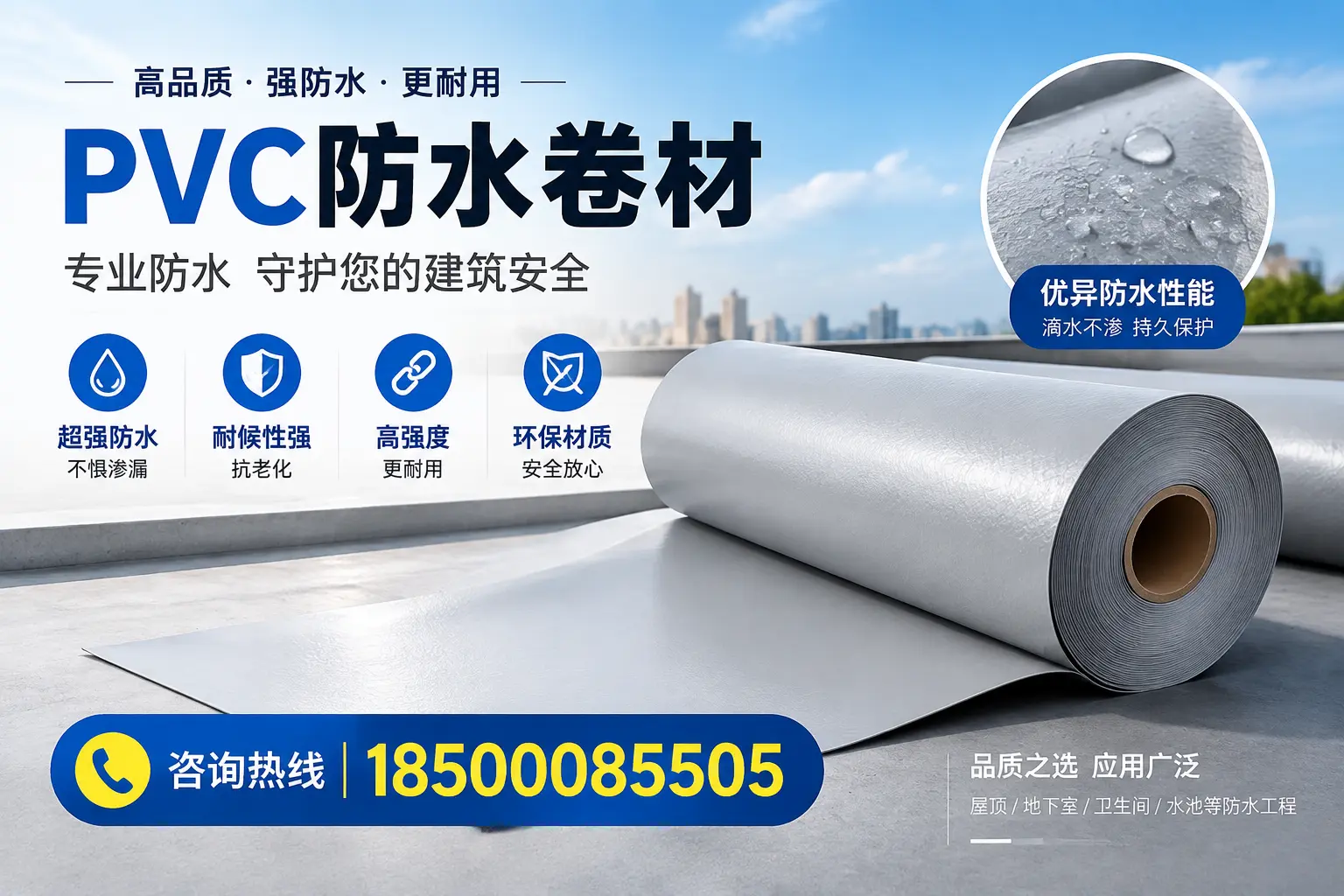 韶关地区pvc防水卷材的市场现状与发展趋势